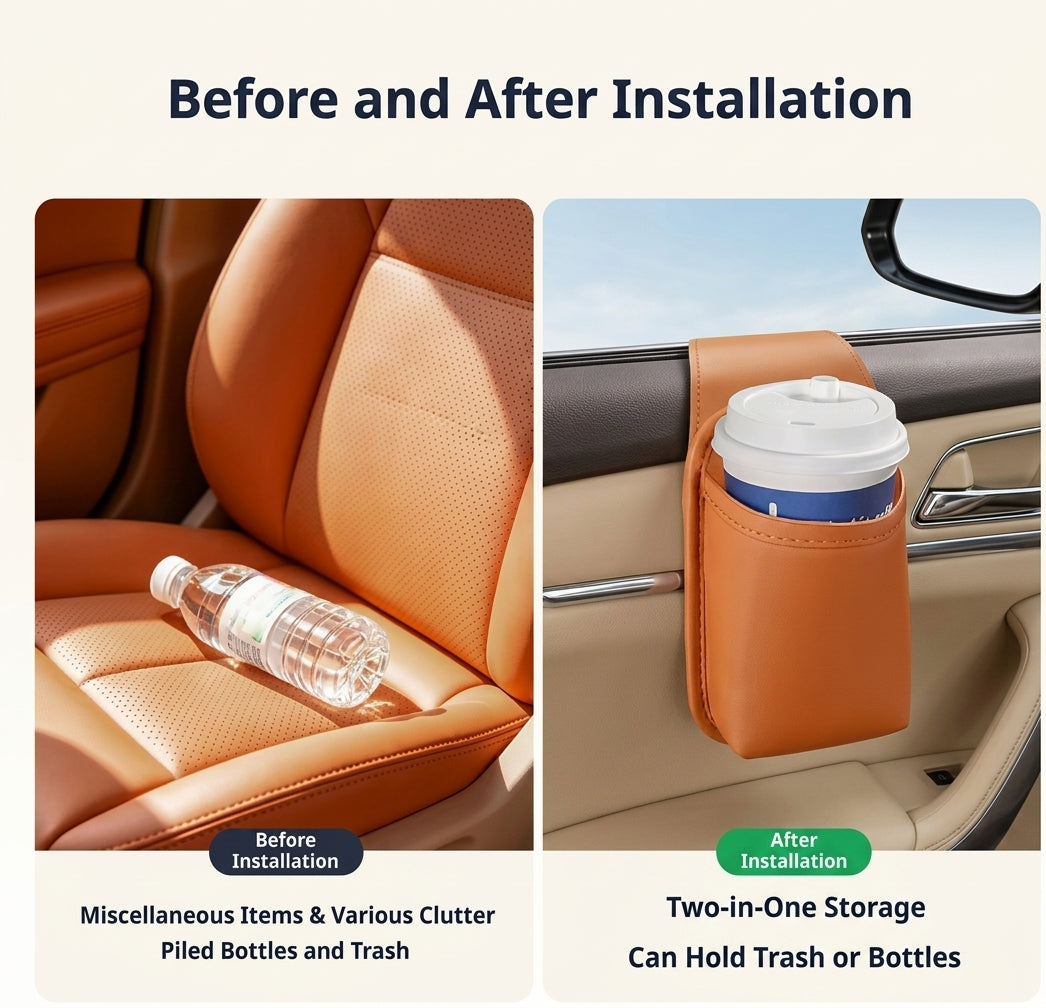 LeatherLux Car Door Caddy